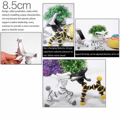 Adjustable Zebra Style Mobile Phone Holder with Solid Stable Construction